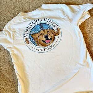 Vineyard Vines White 'Hot Dog' Graphic Tee